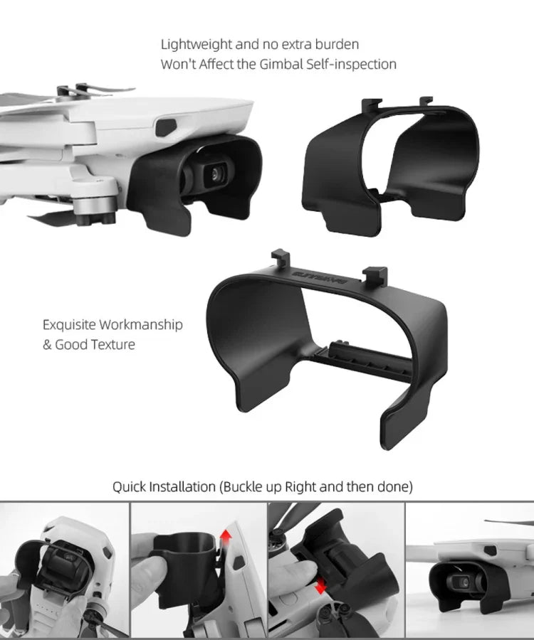 Sunnylife MM-Q9264 Vành Che Nắng Ống Kính Máy Ảnh Chống Chói cho DJI Mavic mini / Mini 4K / DJI Mini 2 SE, Dành cho DJI Mavic mini