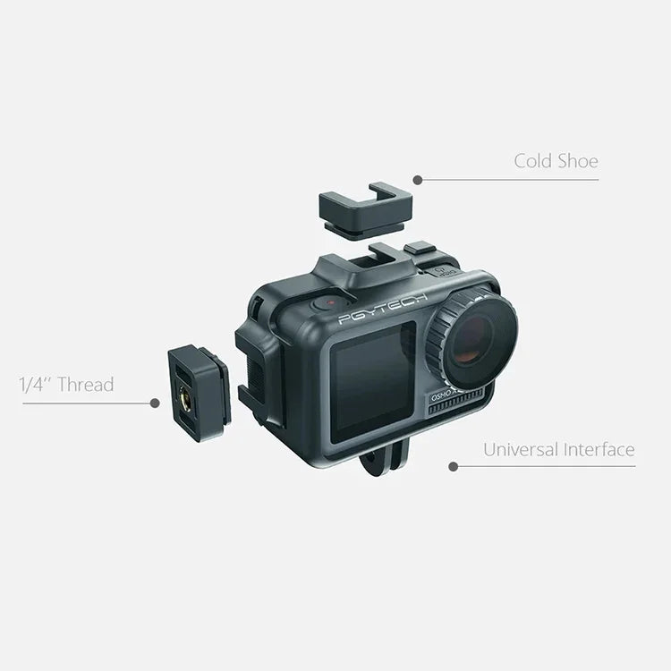 Phụ Kiện Lồng Thỏ Máy Quay Thể Thao PGYTECH P-11B-010 Vlog cho DJI Osmo Action