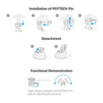 PGYTECH P-GM-132 Giá đỡ điện thoại bằng cốc hút cho camera hành động DJI Osmo Action & GoPro 8/7, P-GM-132