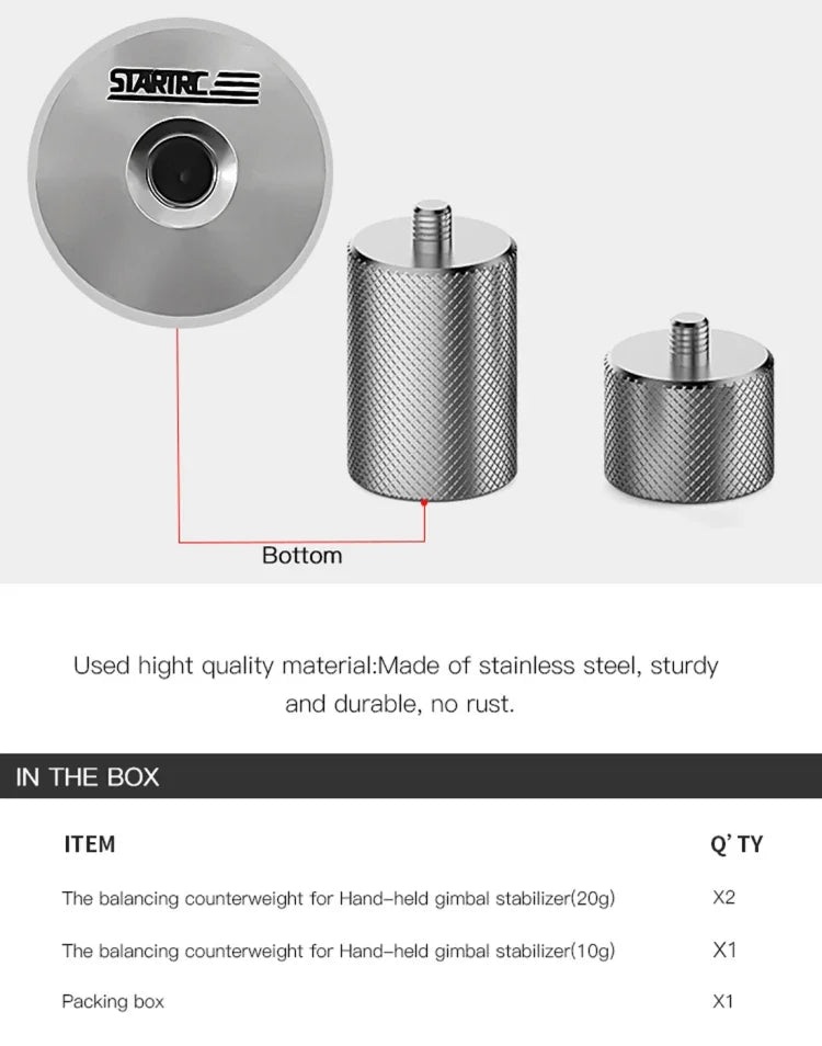 STARTRC Quả Cân Cân Bằng Điều Chỉnh Chống Rung 50g Cho Gimbal DJI OM4 / OSMO Mobile 3