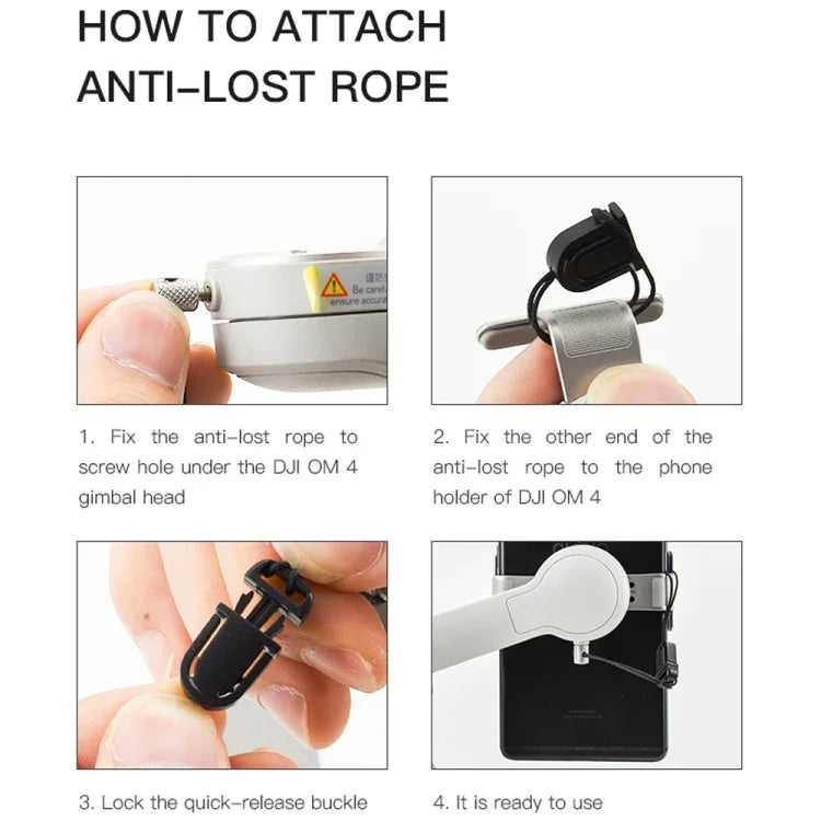 Kẹp giữ điện thoại STARTRC Dây đeo chống mất chống rơi cho DJI OM4 / Osmo Mobile 3