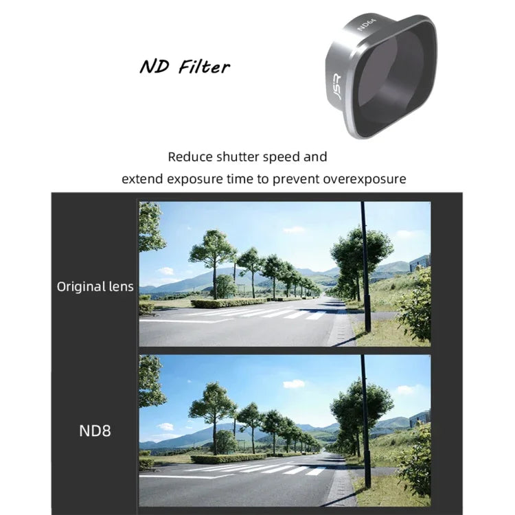Bộ lọc ống kính JSR KS ND64 cho DJI FPV, Khung hợp kim nhôm, ND64