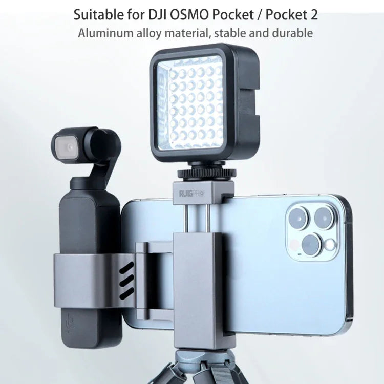 Kẹp cố định điện thoại thông minh RUIGPRO 1/4 inch giá đỡ cho DJI OSMO Pocket / Pocket 2