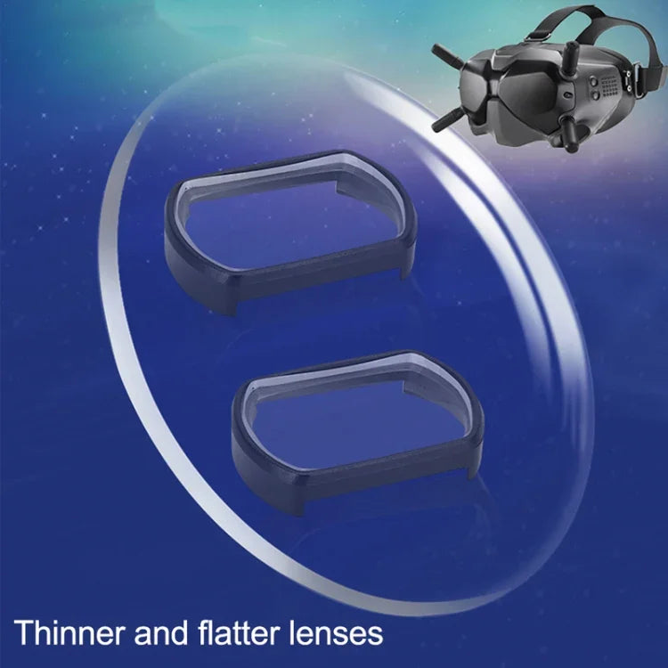 RCSTQ 2 Cái Thấu Kính Kính Cận 200 Độ Kính Sửa Thị Aspherical Cho DJI FPV Goggles V2, 200 Độ
