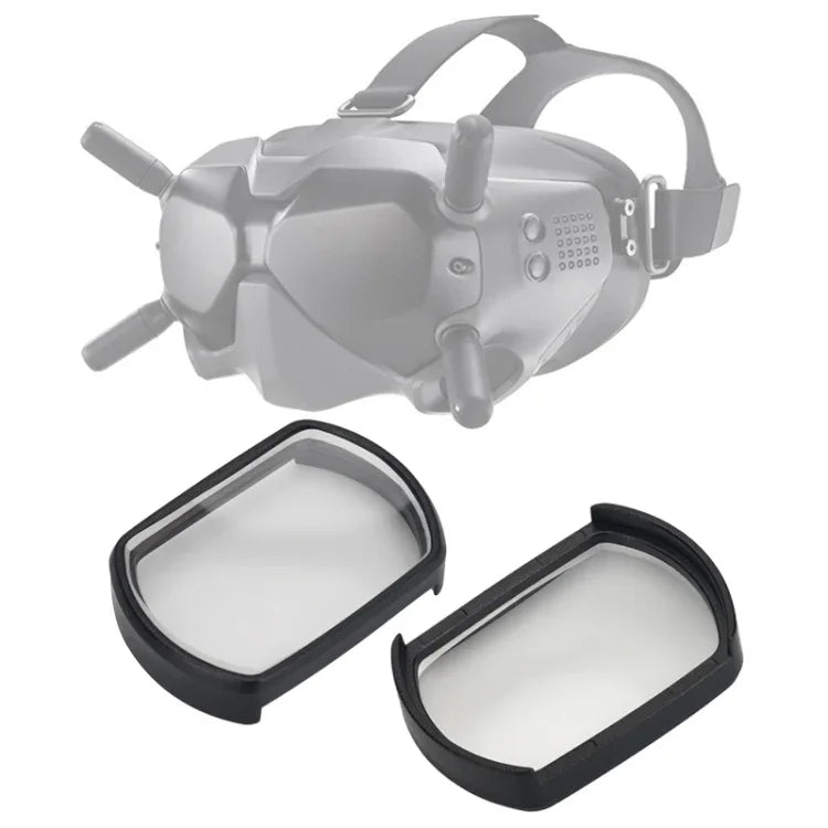 RCSTQ 2 Cái Thấu Kính Kính Cận 350 Độ Kính Sửa Thị Aspherical Cho DJI FPV Goggles V2, 350 Độ