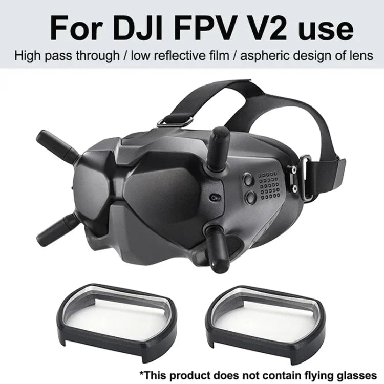 RCSTQ 2 Cái Thấu Kính Kính Cận 350 Độ Kính Sửa Thị Aspherical Cho DJI FPV Goggles V2, 350 Độ