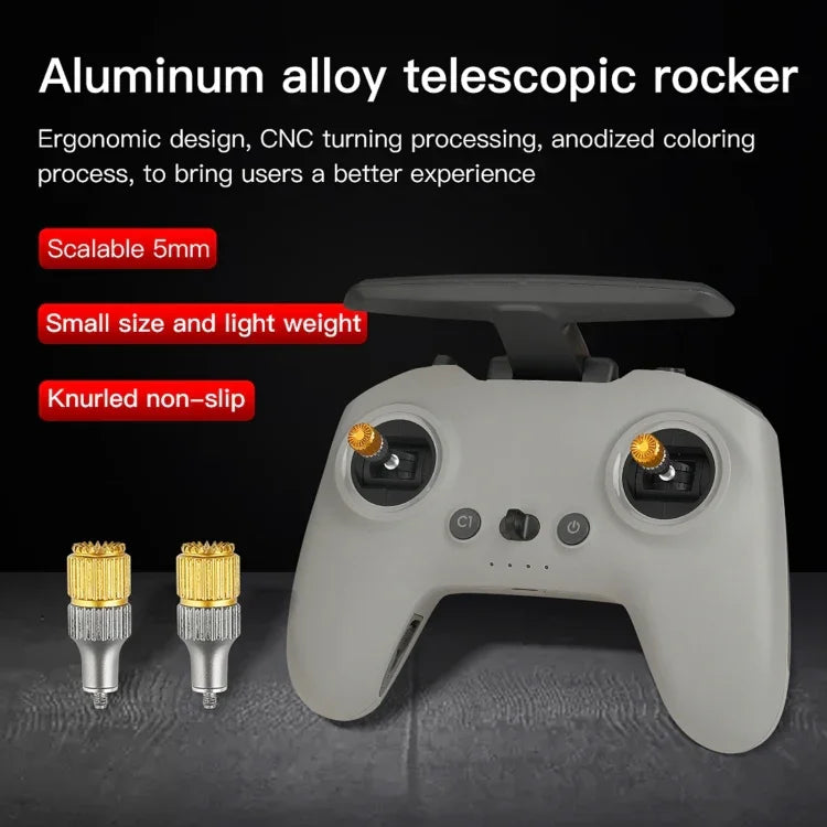 RCSTQ Joystick Ngón Cái Thu Hồi Hai Màu Cho Điều Khiển Từ Xa Máy Bay Không Người Lái DJI FPV Combo, Cho DJI FPV Hai Màu