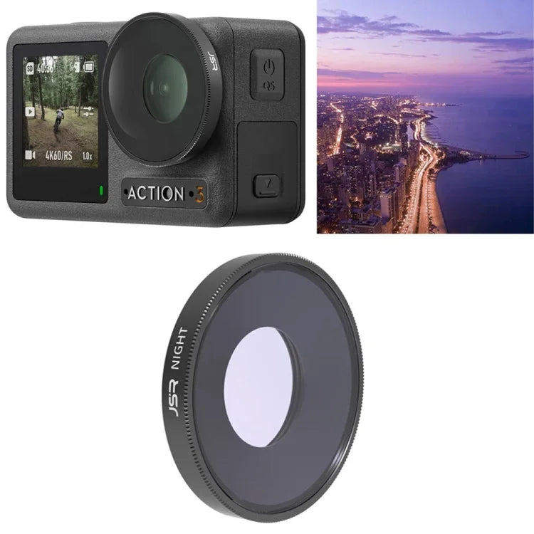 JSR Bộ Lọc Ống Kính NIGHT Cho DJI Osmo Action 3, NIGHT