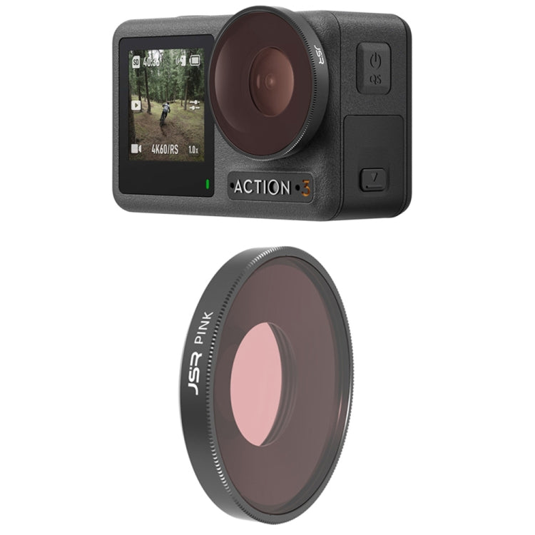 JSR Bộ Lọc Ống Kính Màu Lặn Cho DJI Osmo Action 3, Bộ Lọc Đỏ Lặn, Bộ Lọc Hồng Lặn, Bộ Lọc Tím Lặn