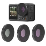 Bộ lọc ống kính JSR 3 trong 1 CPL ND8 ND16 cho DJI Osmo Action 3, 3 trong 1