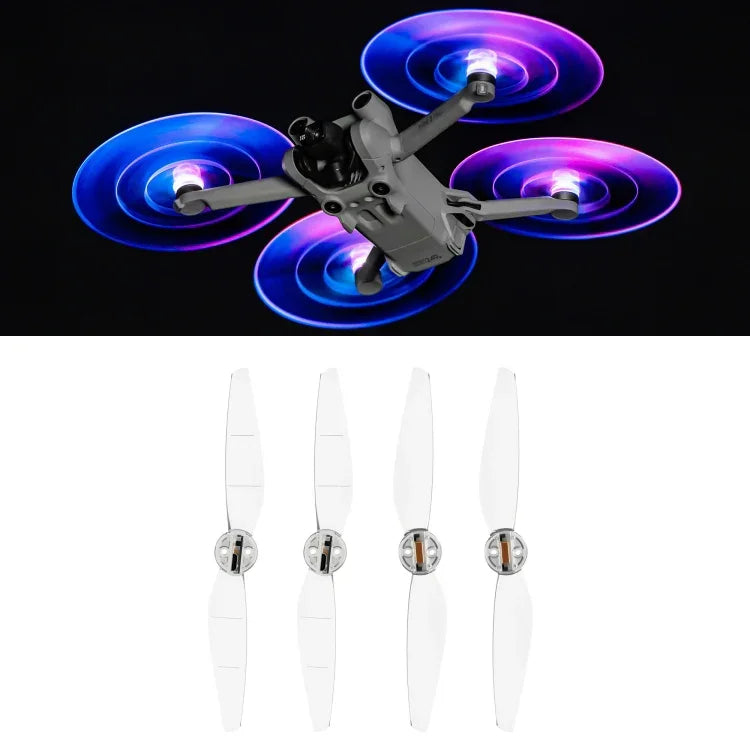 2 cặp cánh quạt LED màu STARTRC đèn flash giảm tiếng ồn cho DJI Mini 4 Pro / Mavic Mini 3 Pro, cho DJI Mavic Mini 3 Pro