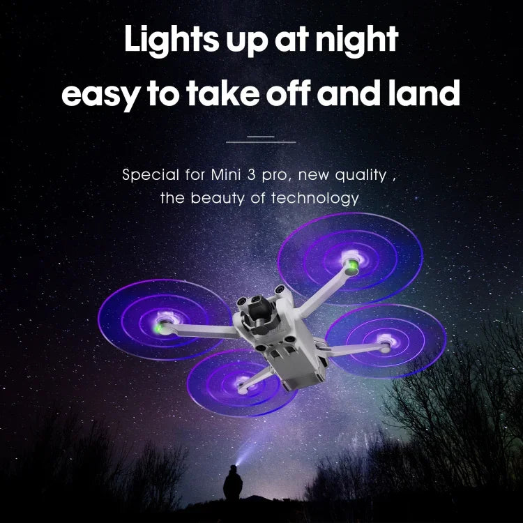 2 cặp cánh quạt LED màu STARTRC đèn flash giảm tiếng ồn cho DJI Mini 4 Pro / Mavic Mini 3 Pro, cho DJI Mavic Mini 3 Pro