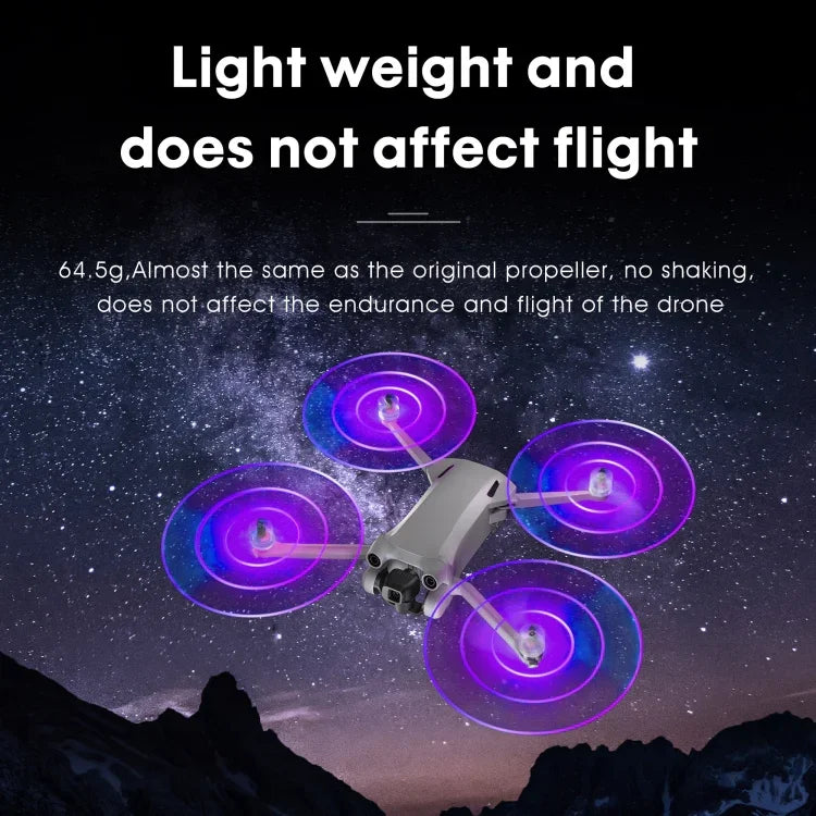 2 cặp cánh quạt LED màu STARTRC đèn flash giảm tiếng ồn cho DJI Mini 4 Pro / Mavic Mini 3 Pro, cho DJI Mavic Mini 3 Pro
