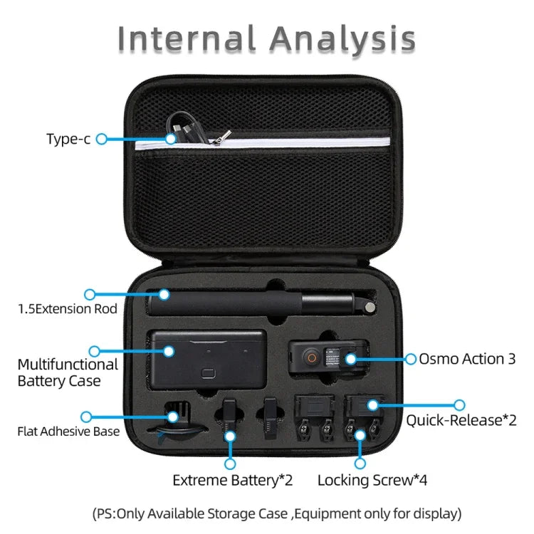 Túi đựng hộp lưu trữ cho DJI Osmo Action 3, Kích thước: 21.5 x 29.5 x 10cm