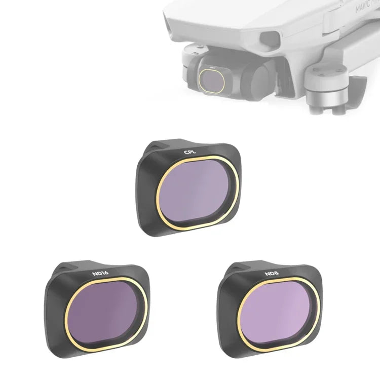 Bộ lọc ống kính 3 trong 1 CPL + ND8 + ND16 cho drone JSR DJI MAVIC mini, CPL + ND8 + ND16