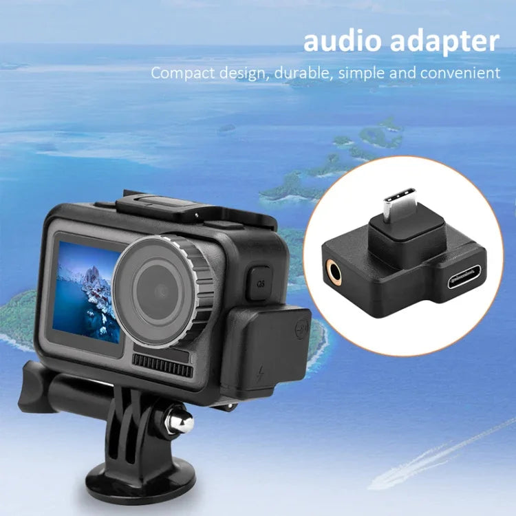 CYNOVA C-AC-003 Bộ Chuyển Đổi Sạc Âm Thanh cho DJI Osmo Action 1