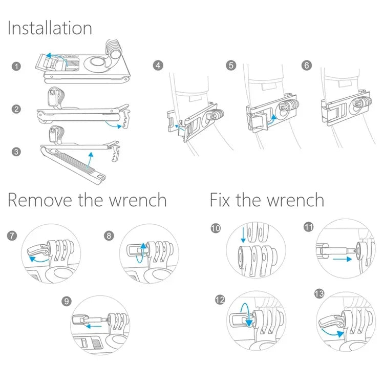 PGYTECH P-18C-019 Strap Fixed Holder for DJI Osmo Pocket / Action, P-18C-019