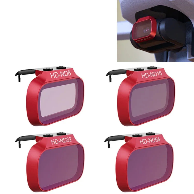 Bộ 4 kính lọc giảm sáng PGYTECH P-12A-019 ND8 / 16 / 32 / 64 cho phụ kiện drone DJI Mavic Mini, kính lọc giảm sáng ND8 / 16 / 32 / 64