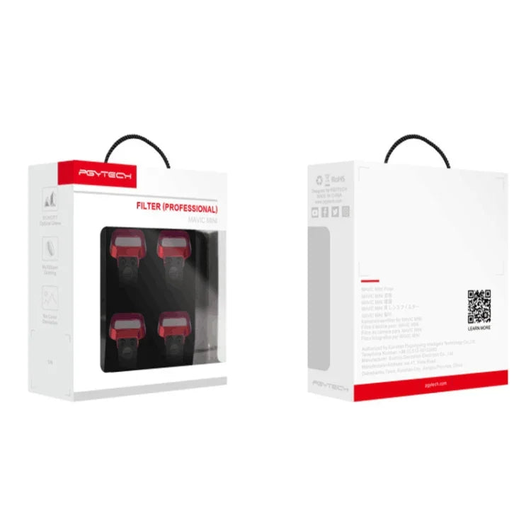 Bộ 4 kính lọc giảm sáng PGYTECH P-12A-019 ND8 / 16 / 32 / 64 cho phụ kiện drone DJI Mavic Mini, kính lọc giảm sáng ND8 / 16 / 32 / 64