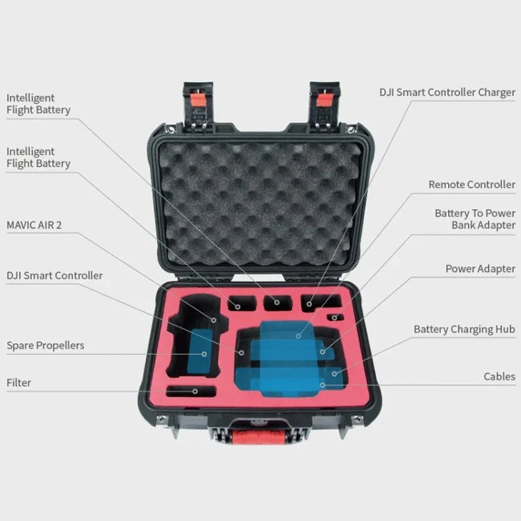 PGYTECH P-16A-037 Hộp an toàn di động chống nước và chống ẩm cho DJI Mavic Air 2, P-16A-037 dành cho DJI Mavic Air 2