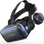 Kính video 3D thực tế ảo VR SHINECON G04E phù hợp điện thoại 3.5 inch - 6.0 inch với tai nghe HiFi