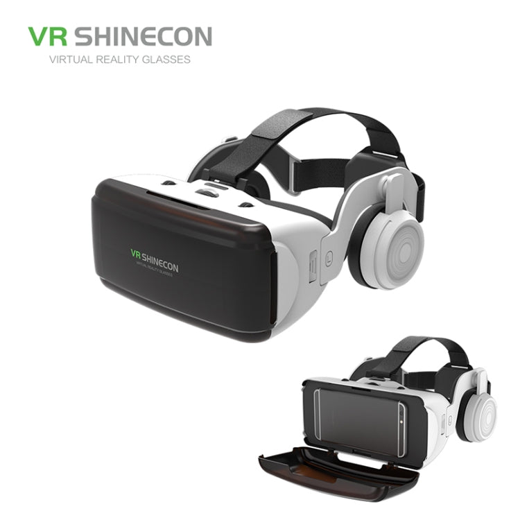 Kính thực tế ảo 3D VR SHINECON G06E phù hợp cho điện thoại thông minh 4.7 inch - 6.1 inch kèm tai nghe, G06E