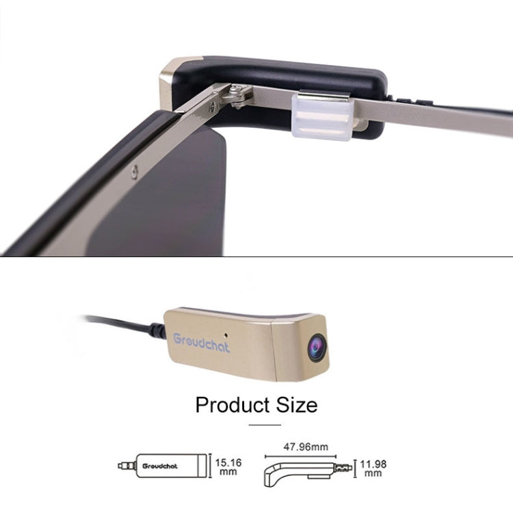 Camera thông minh Groudchat JP1DV1 1080P HD USB cho điện thoại di động, gắn kính, micro chống ồn tích hợp