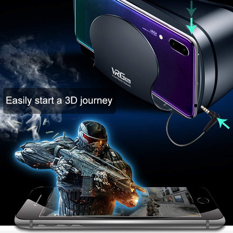 Kính VR 3D điện thoại di động đa năng phiên bản âm thanh video VRG Pro với ống kính phủ Blu-ray