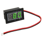 Đồng hồ đo điện áp kỹ thuật số mini chống nước IPX4 V40D 2 dây hiển thị đèn đỏ, đo điện áp: DC 15-120V, DT0001G, DT0001L, DT0001R