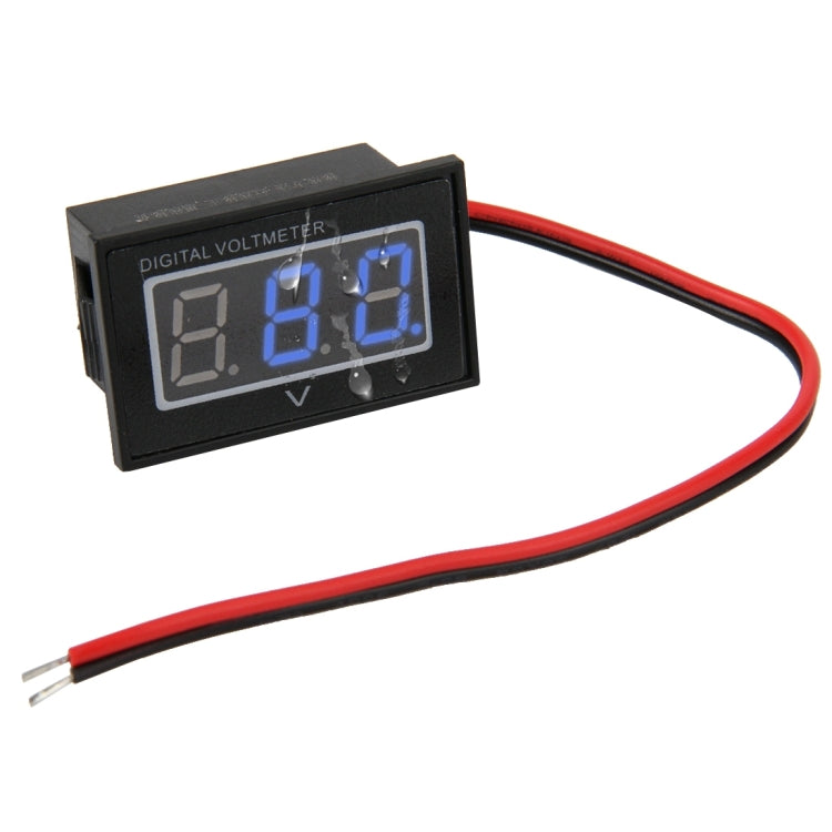 Đồng hồ đo điện áp kỹ thuật số mini chống nước IPX4 V40D 2 dây hiển thị đèn đỏ, đo điện áp: DC 15-120V, DT0001G, DT0001L, DT0001R