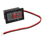 Đồng hồ đo điện áp kỹ thuật số mini chống nước IPX4 V40D 2 dây hiển thị đèn đỏ, đo điện áp: DC 15-120V, DT0001G, DT0001L, DT0001R
