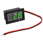 Đồng hồ đo điện áp kỹ thuật số mini chống nước IPX4 V40D 2 dây hiển thị đèn đỏ, đo điện áp: DC 2.5-30V, DT0002G, DT0002L, DT0002R