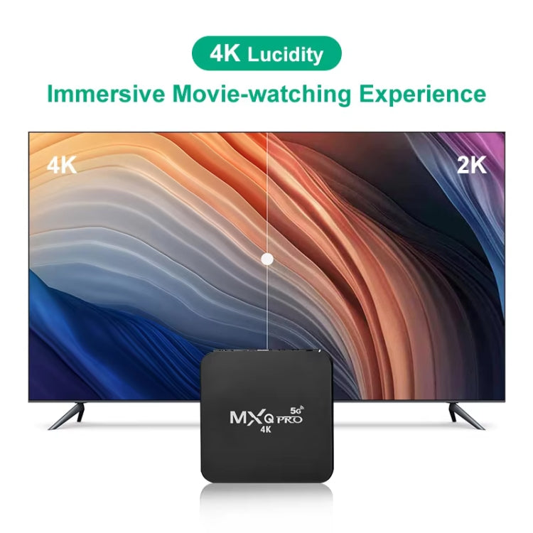 Máy phát media MXQ Pro 5G 1280 x 720 Full HD 1GB+8GB RK30Board Quad Core Android 7.1 TV Box có điều khiển từ xa