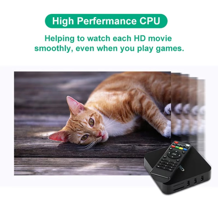 Máy phát media MXQ Pro 5G 1280 x 720 Full HD 1GB+8GB RK30Board Quad Core Android 7.1 TV Box có điều khiển từ xa