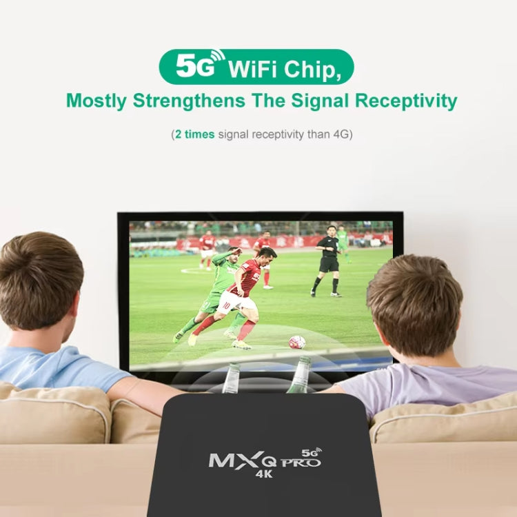 Máy phát media MXQ Pro 5G 1280 x 720 Full HD 1GB+8GB RK30Board Quad Core Android 7.1 TV Box có điều khiển từ xa