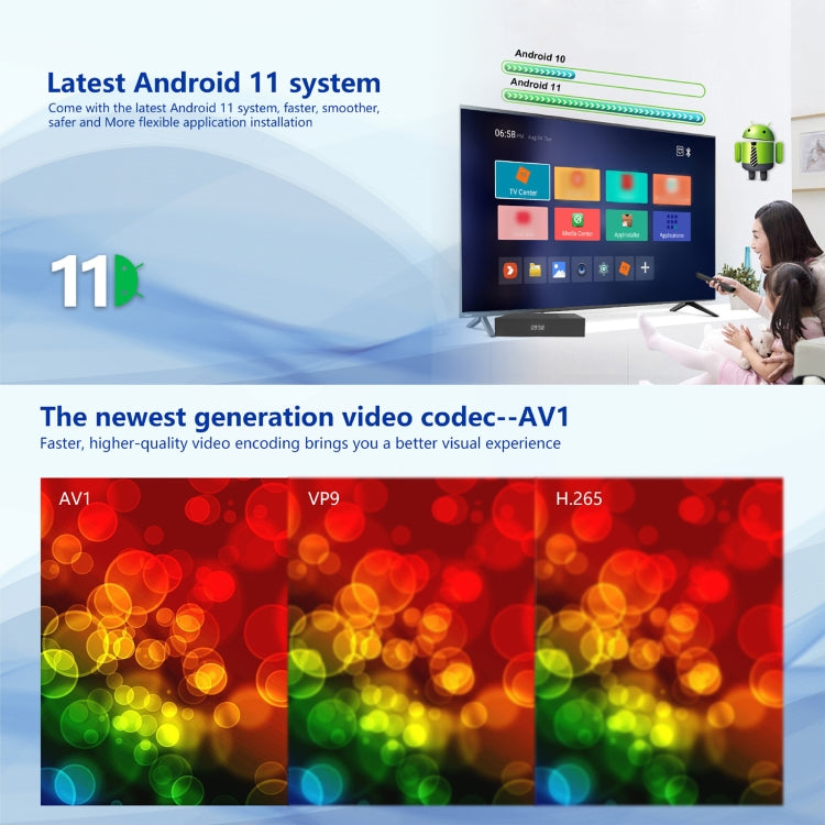 Tanix X4 Hộp TV Thông Minh Android 11, Chip Amlogic S905X4 Bốn Nhân, 4GB+64GB, WiFi Kép, Bluetooth, 4GB+64GB