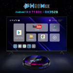 H96 Max Hộp TV Thông Minh 8K Ultra HD Android 13.0 Đầu Phát Media với Điều Khiển Từ Xa, RK3528 Bốn Nhân, 4GB+64GB, 4GB+64GB