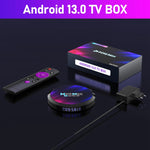 H96 Max Hộp TV Thông Minh 8K Ultra HD Android 13.0 Đầu Phát Media với Điều Khiển Từ Xa, RK3528 Bốn Nhân, 4GB+64GB, 4GB+64GB