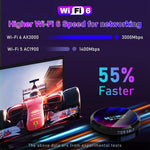 H96 Max Hộp TV Thông Minh 8K Ultra HD Android 13.0 Đầu Phát Media với Điều Khiển Từ Xa, RK3528 Bốn Nhân, 4GB+64GB, 4GB+64GB