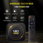 HK1 RBOX-H8S Hộp TV Thông Minh 4K Ultra HD Android 12.0 với Điều Khiển Từ Xa, Chip Allwinner H618 Bốn Nhân, 4GB+64GB, 4GB+64GB