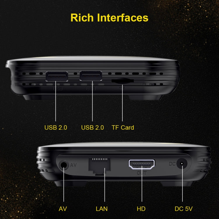 HK1 RBOX-H8S Hộp TV Thông Minh 4K Ultra HD Android 12.0 với Điều Khiển Từ Xa, Chip Allwinner H618 Bốn Nhân, 4GB+64GB, 4GB+64GB