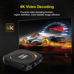 HK1 RBOX-H8S Hộp TV Thông Minh 4K Ultra HD Android 12.0 với Điều Khiển Từ Xa, Chip Allwinner H618 Bốn Nhân, 4GB+64GB, 4GB+64GB