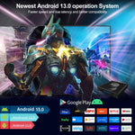 X88 Pro 13 Android 13.0 Hộp TV Thông Minh với Điều Khiển Từ Xa, RK3528 Bốn Nhân, 4G+64GB, 4G+64GB