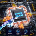 Acrylic X88 Pro 13 8K Ultra HD Android 13.0 Hộp TV Thông Minh với Điều Khiển Từ Xa, RK3528 Bốn Nhân, 4G+64GB, 4G+64GB