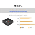 MXQ PROi Hộp TV Thông Minh 1080P 4K HD với Điều Khiển Từ Xa, Android 7.1 Chip S905W Bốn Nhân Cortex-A53 Tốc Độ Lên Đến 2GHz, RAM: 2GB, ROM: 16GB, Hỗ Trợ WiFi, Phích Cắm UK, 2GB+16GB, Phích Cắm UK