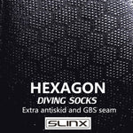 Tất lặn SLINX 1702 bằng neoprene dày 3mm, chống trượt, giữ ấm, size S, M, L, XL