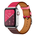 Dây Đeo Đồng Hồ Da Vòng Đơn Hai Màu Cho Apple Watch Series 3 & 2 & 1, 38mm Cam+Xanh Sáng, 42mm Cam+Xanh Sáng, 38mm Hồng+Đỏ Rượu, 42mm Hồng+Đỏ Rượu, 38mm Hổ Phách+Đỏ Cam+Hồng Nhạt, 42mm Hổ Phách+Đỏ Cam+Hồng Nhạt