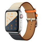 Dây Đeo Đồng Hồ Da Vòng Đơn Hai Màu Cho Apple Watch Series 3 & 2 & 1, 38mm Cam+Xanh Sáng, 42mm Cam+Xanh Sáng, 38mm Hồng+Đỏ Rượu, 42mm Hồng+Đỏ Rượu, 38mm Hổ Phách+Đỏ Cam+Hồng Nhạt, 42mm Hổ Phách+Đỏ Cam+Hồng Nhạt
