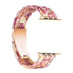Dây đồng hồ nhựa resin thời trang đơn giản, dành cho Apple Watch Series 4 40mm & Series 3 & 2 & 1 38mm, dành cho Apple Watch Series 4 44mm & Series 3 & 2 & 1 42mm