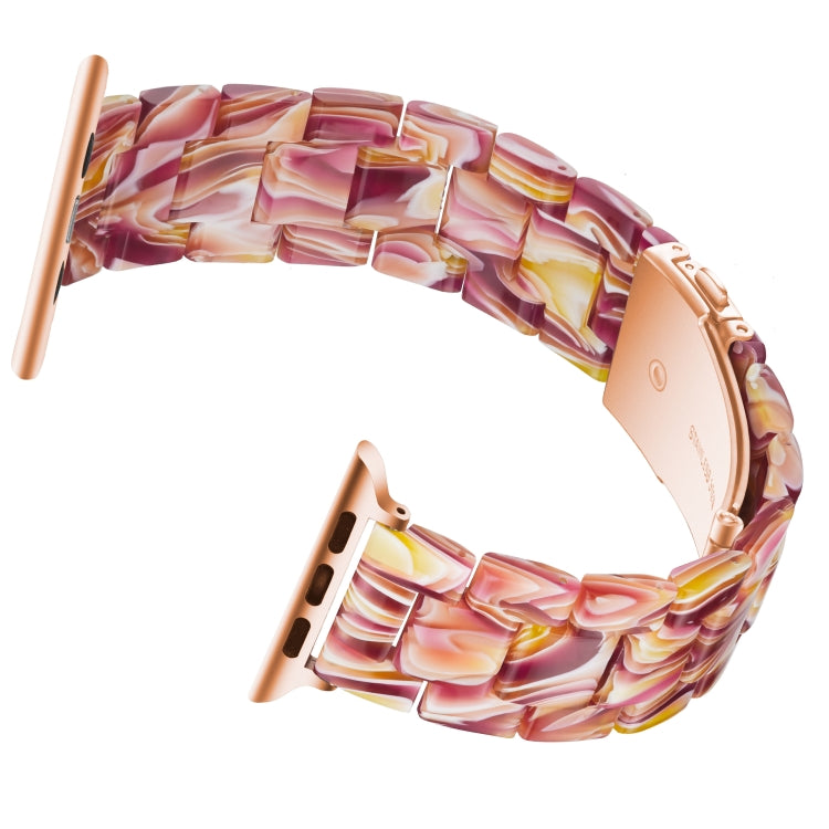 Dây đồng hồ nhựa resin thời trang đơn giản, dành cho Apple Watch Series 4 40mm & Series 3 & 2 & 1 38mm, dành cho Apple Watch Series 4 44mm & Series 3 & 2 & 1 42mm